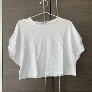 Zara White Boxy Tee